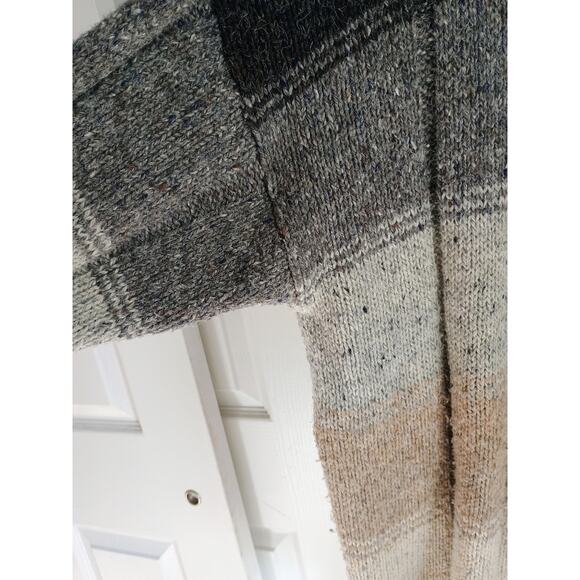 VTG Claybrooke Outdoors wool blend sweater color block design L eclectic grandpa - Picture 5 of 16